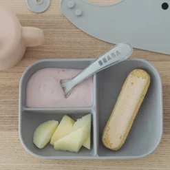 Béaba Coffret repas d'apprentissage en silicone Pink 8 mois+