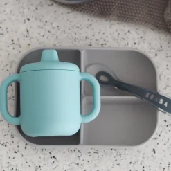 Béaba                    Coffret repas d'apprentissage en silicone    Blue            8 mois+