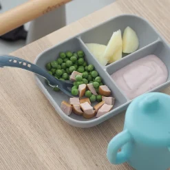 Béaba                    Coffret repas d'apprentissage en silicone    Blue            8 mois+