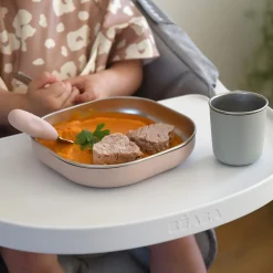 Béaba Coffret Repas Inox 3 Pièces Barbe A Papa