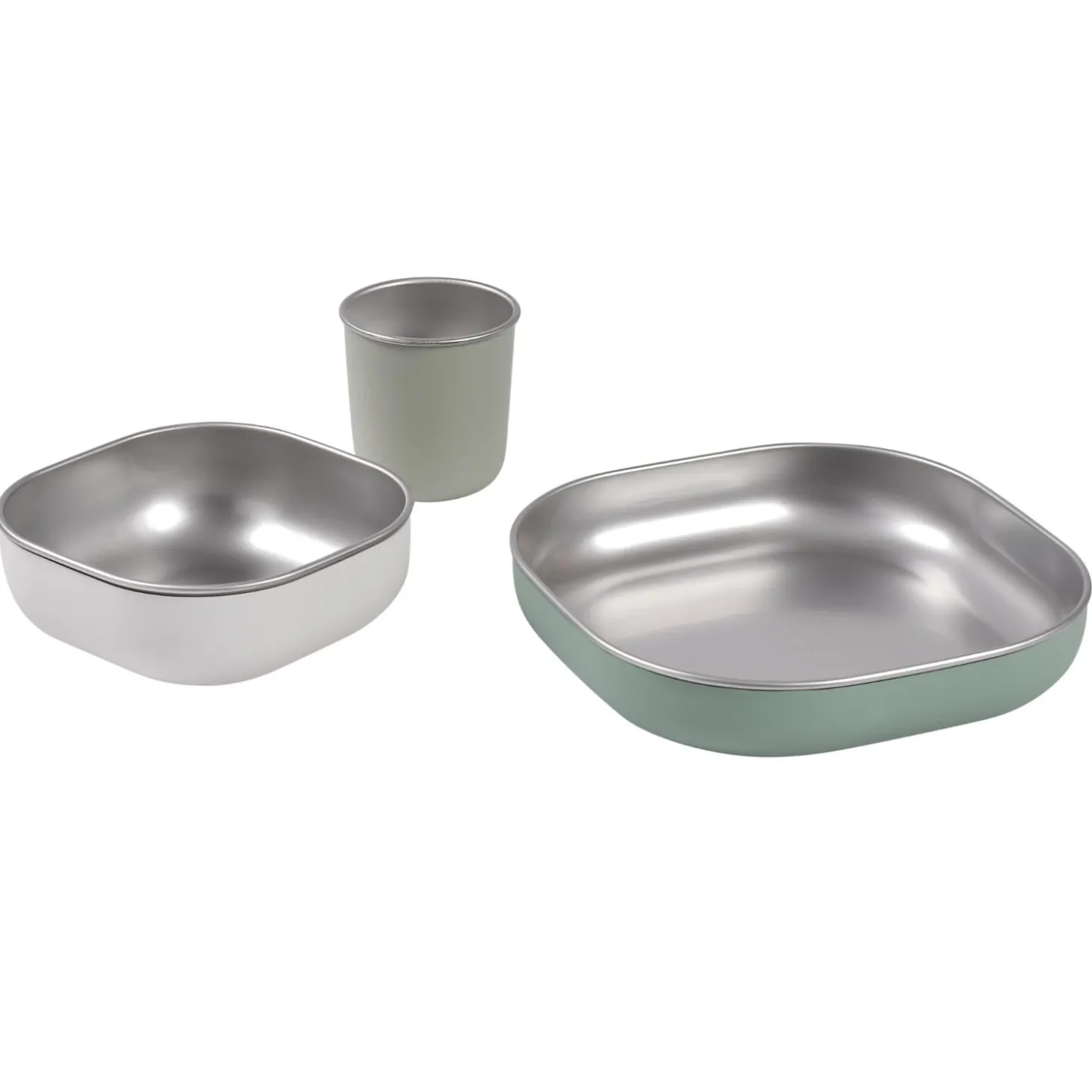 Béaba Coffret repas inox Sage Green