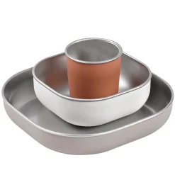Béaba                    Coffret repas inox    Terracotta