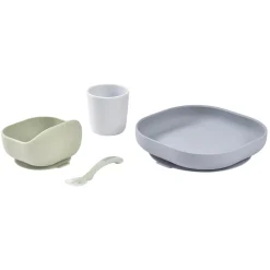 Béaba                    Coffret Repas Silicone 4 pièces    Jungle