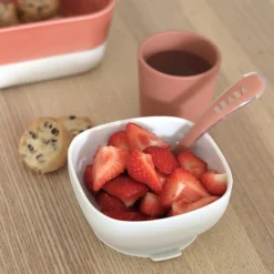 Béaba                    Coffret Repas Silicone 4 pièces    Terracota
