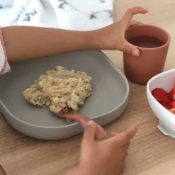 Béaba                    Coffret Repas Silicone 4 pièces    Terracota