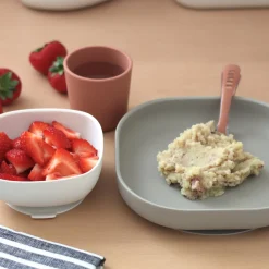 Béaba                    Coffret Repas Silicone 4 pièces    Terracota
