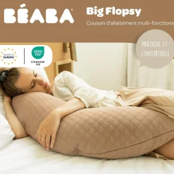 Béaba Coussin Grossesse et Allaitement Big Flopsy Cacao / Cocoa