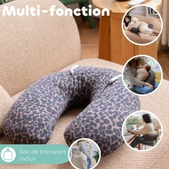 Béaba Coussin Little Warmy Jersey Leopard