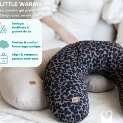 Béaba Coussin Little Warmy Jersey Argile Chiné
