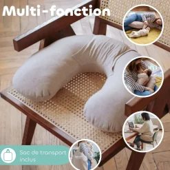 Béaba                    Coussin Little Warmy Jersey    Argile Chiné