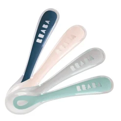 Béaba                    4 cuillères 2e âge silicone    Storm