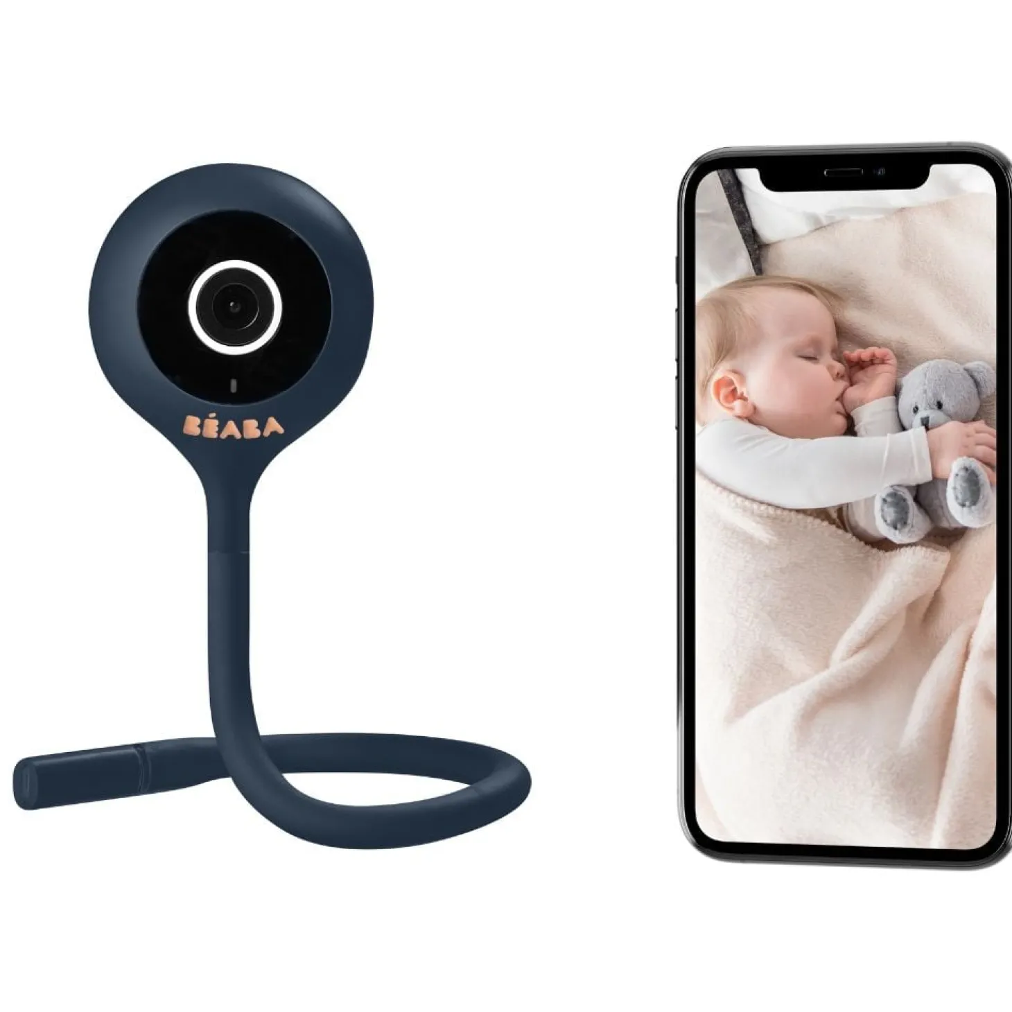 Béaba Ecoute bébé vidéo Connect Zen Night Blue