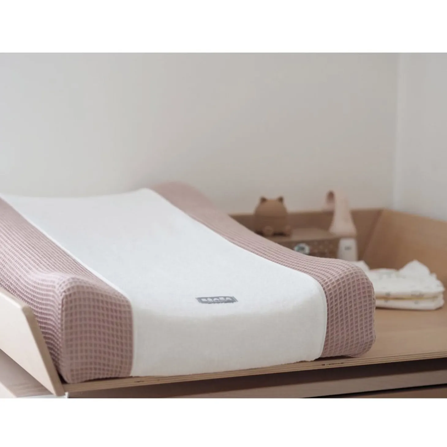Béaba Housse en coton pour matelas Sofalange Vieux Rose