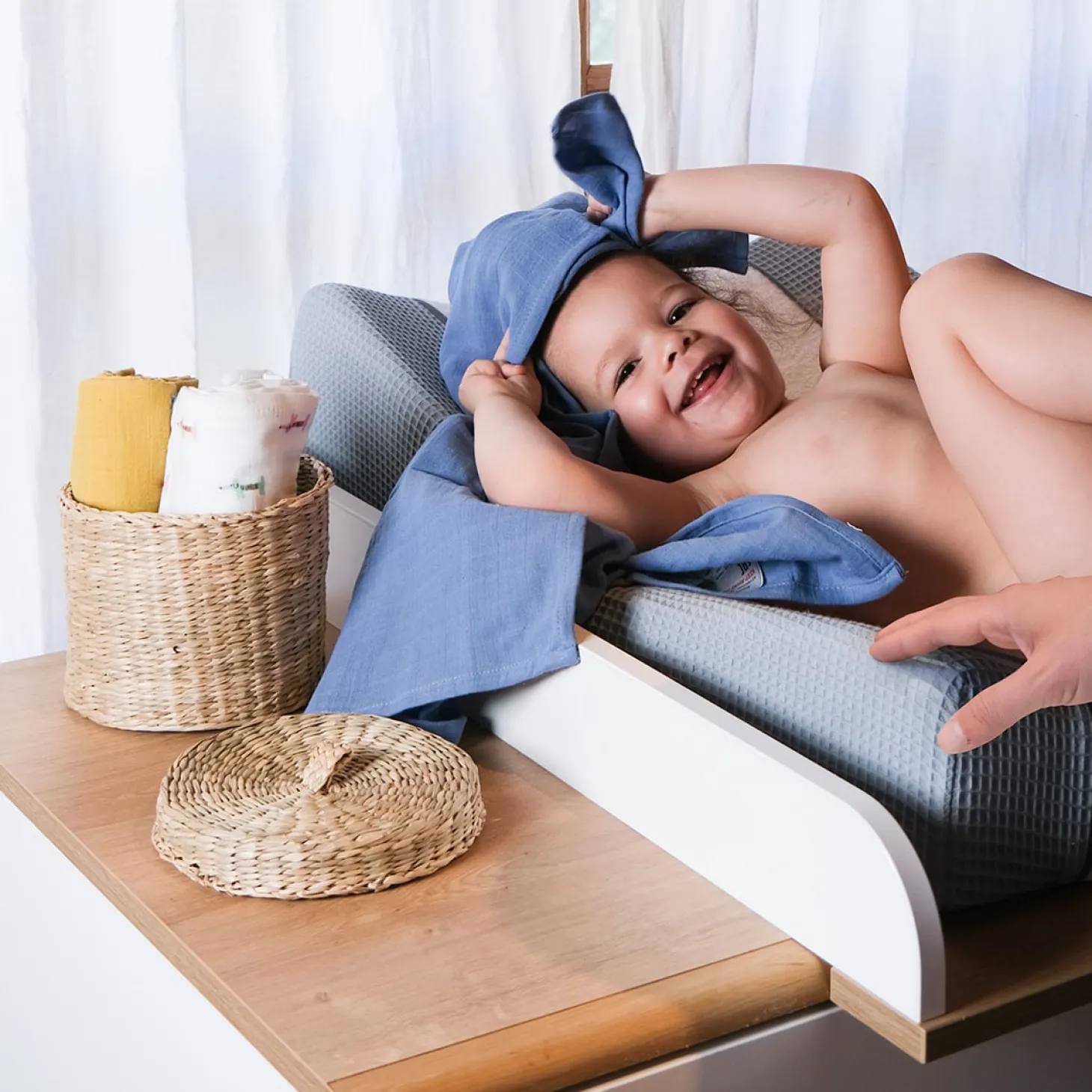 Béaba Housse en coton pour matelas Sofalange Light Mist