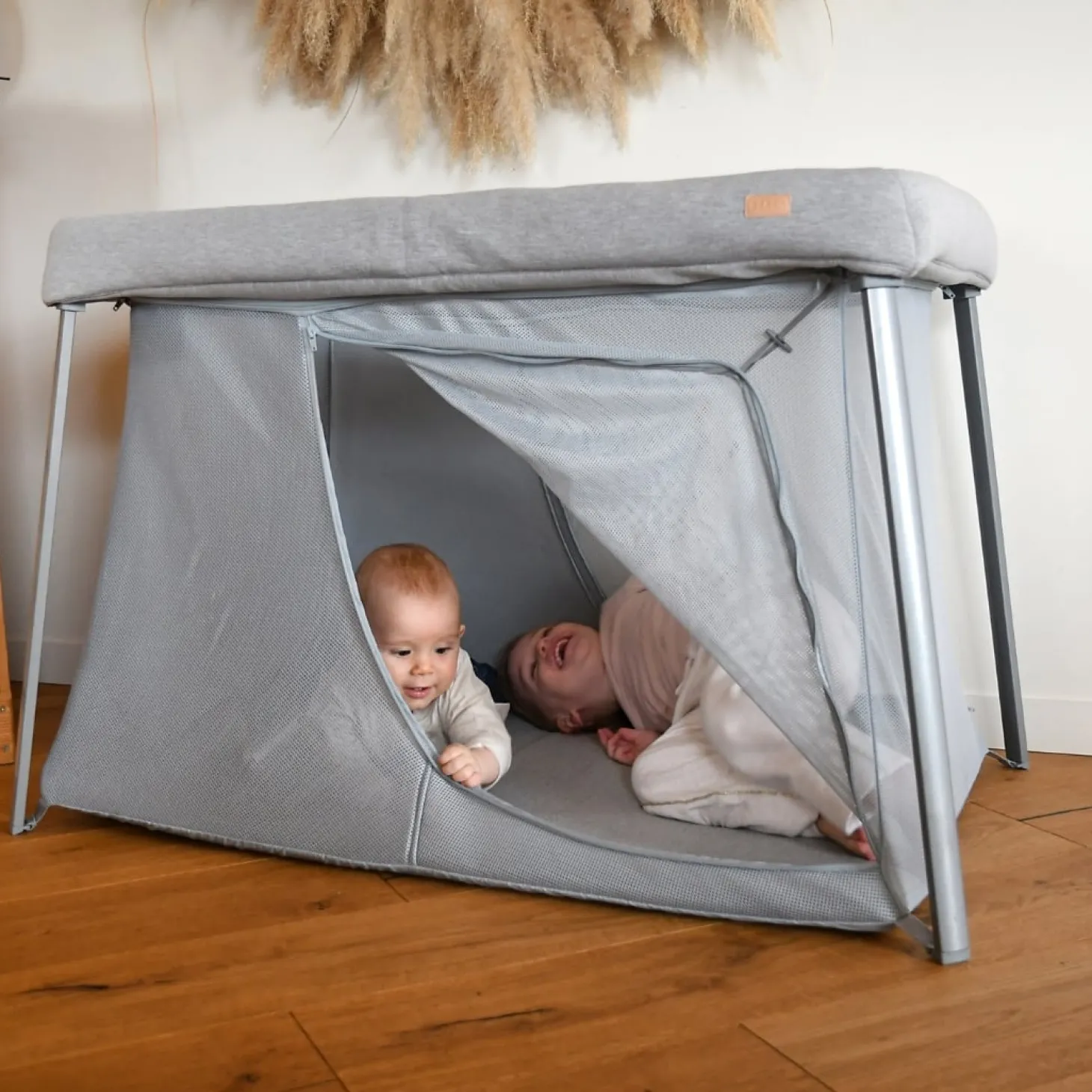 Béaba Lit Parapluie 3 En 1 Eazy Sleep Galet / Pebble