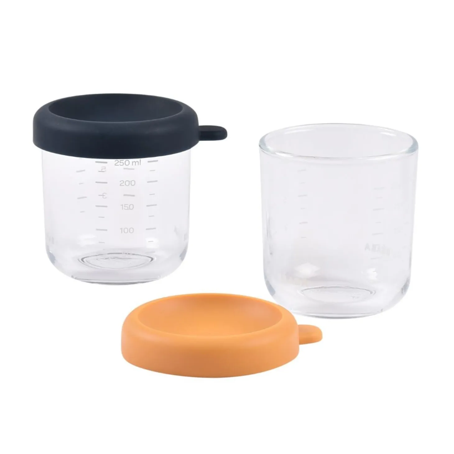 Béaba Lot de 2 Portions verre Night Blue/Honey 250 ml