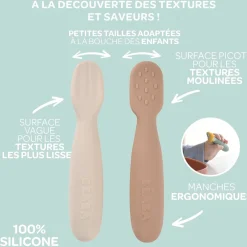 Béaba                    Lot de 2 Pré-Cuillères en silicone    Pralin
