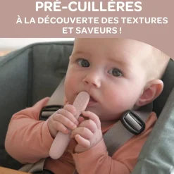 Béaba                    Lot de 2 Pré-Cuillères en silicone    Barbe A Papa