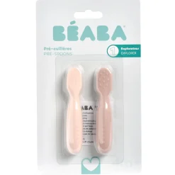 Béaba Lot de 2 Pré-Cuillères en silicone Barbe A Papa