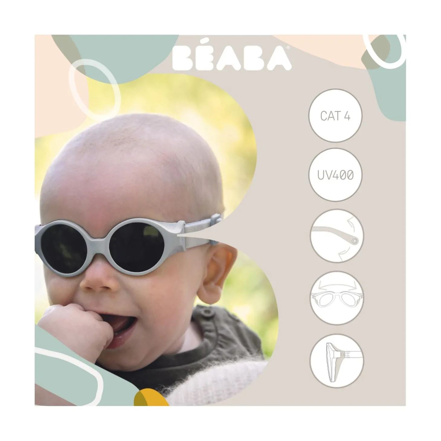 Béaba Lunettes Bandeau Baby Coeur Cacao 0-9 mois