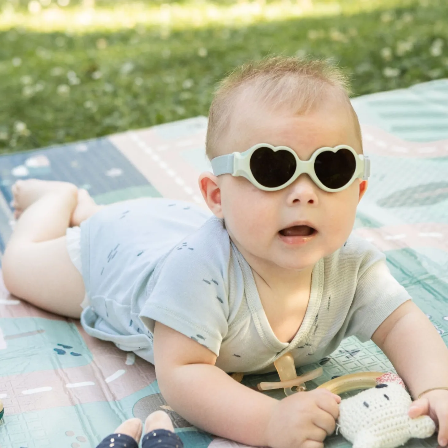 Béaba Lunettes Bandeau Baby Coeur Menthaulait 0-9 mois