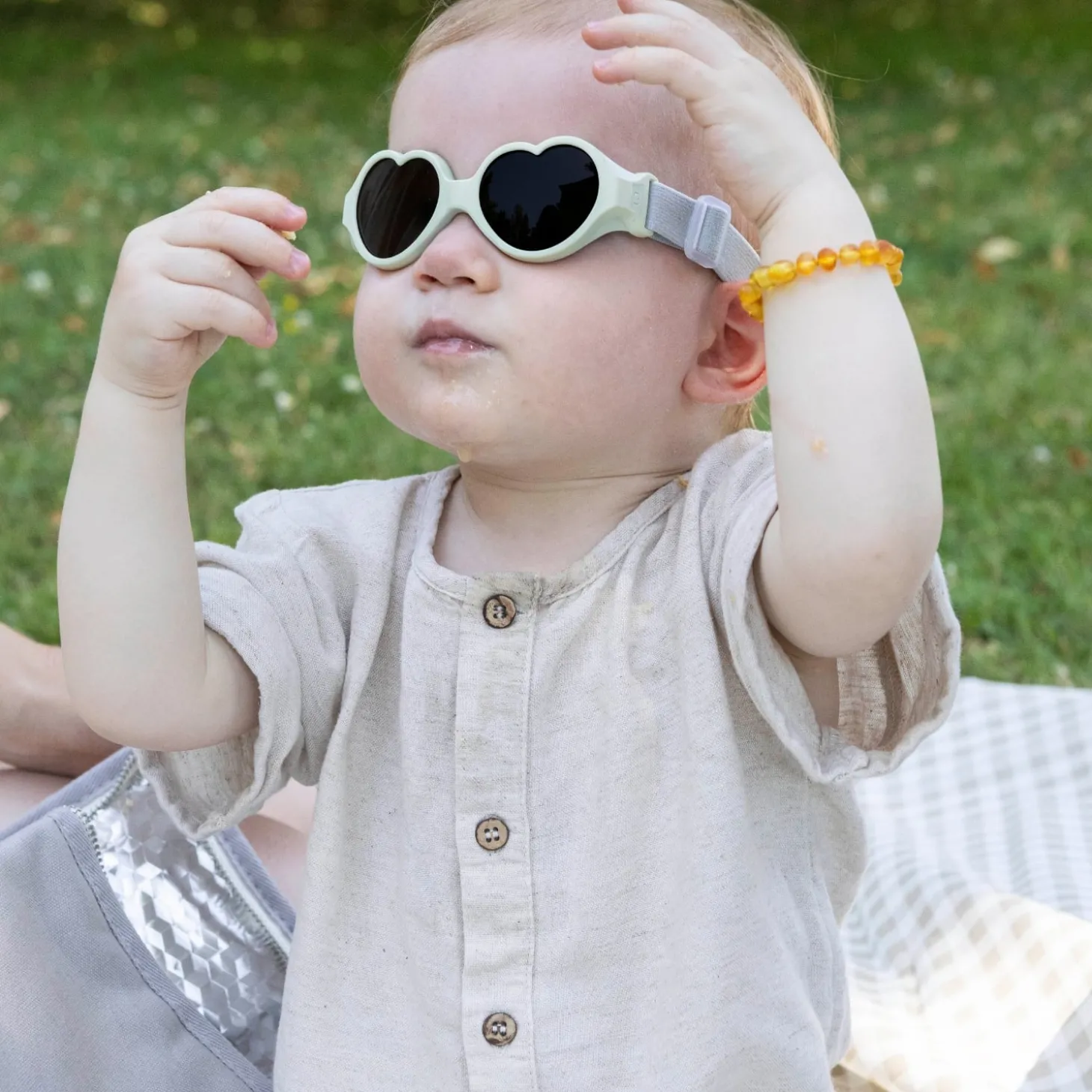 Béaba Lunettes Bandeau Baby Coeur Menthaulait 0-9 mois