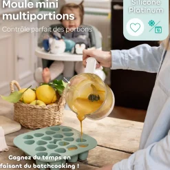 Béaba Mini Multiportions Silicone Vert sauge 20x35 ml