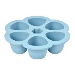 Béaba Moule multiportions conservation silicone Windy Blue 6x150 ml