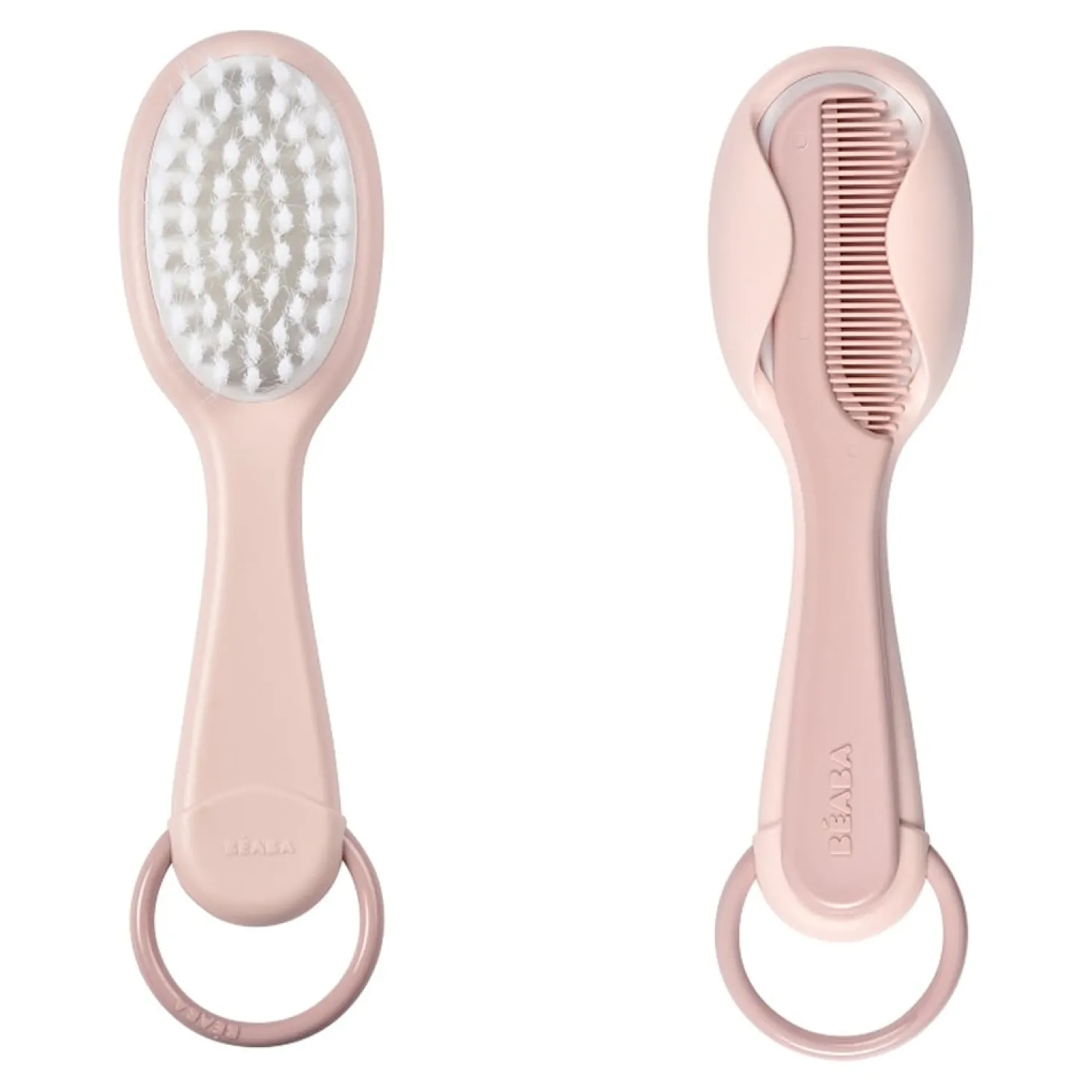 Béaba Peigne + brosse Old Pink