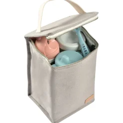 Béaba Pochette repas isotherme canvas Gris Perle