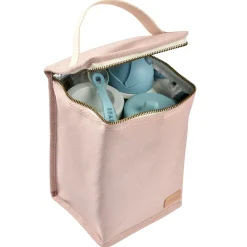 Béaba Pochette repas isotherme canvas Rose Poudré