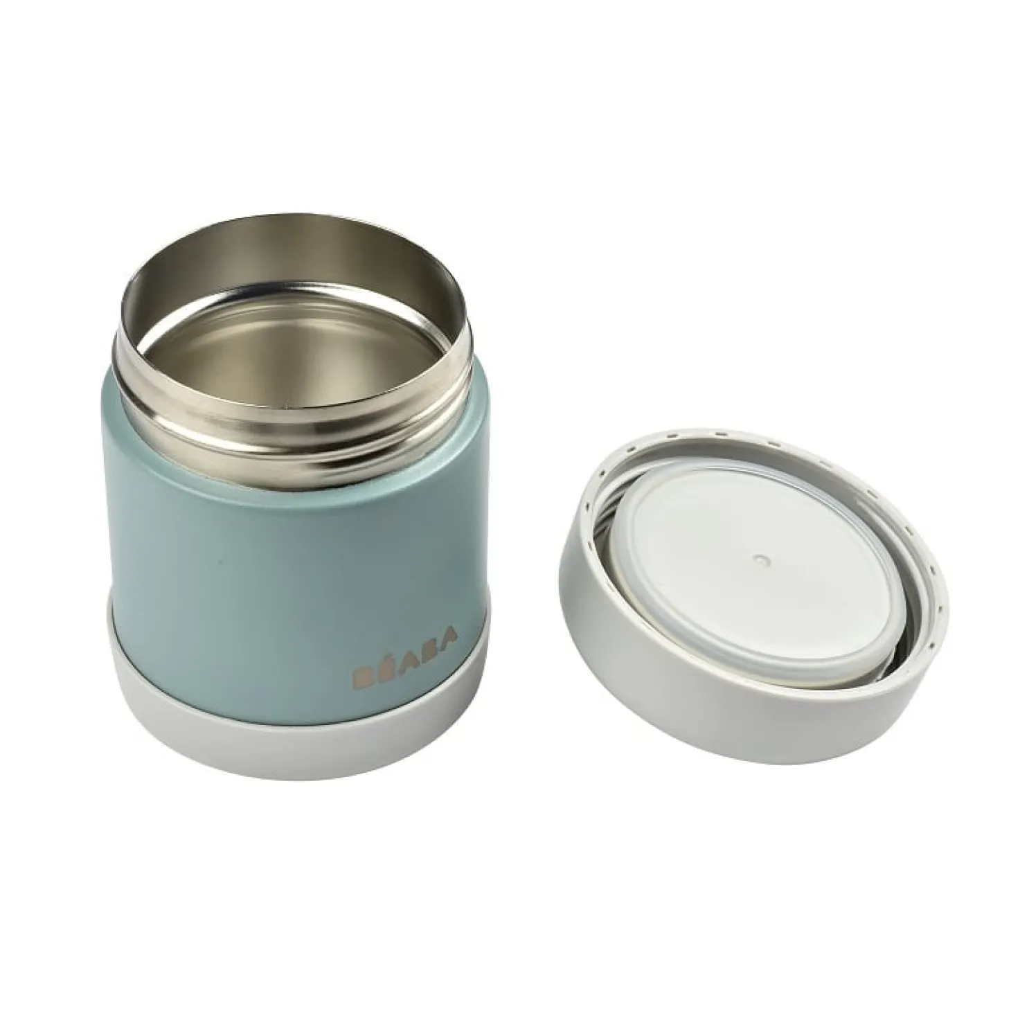 Béaba Portion inox isotherme Light Mist/Eucalyptus Green 300 ml