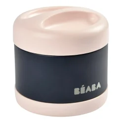 Béaba Portion inox isotherme Light Pink/Night Blue 500 ml