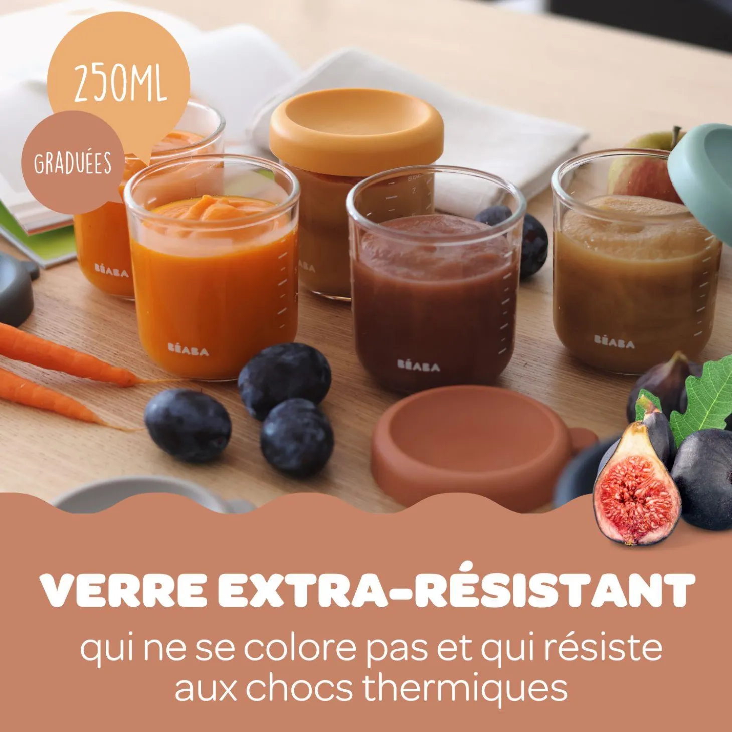 Béaba Portion verre Sage Green 250 ml
