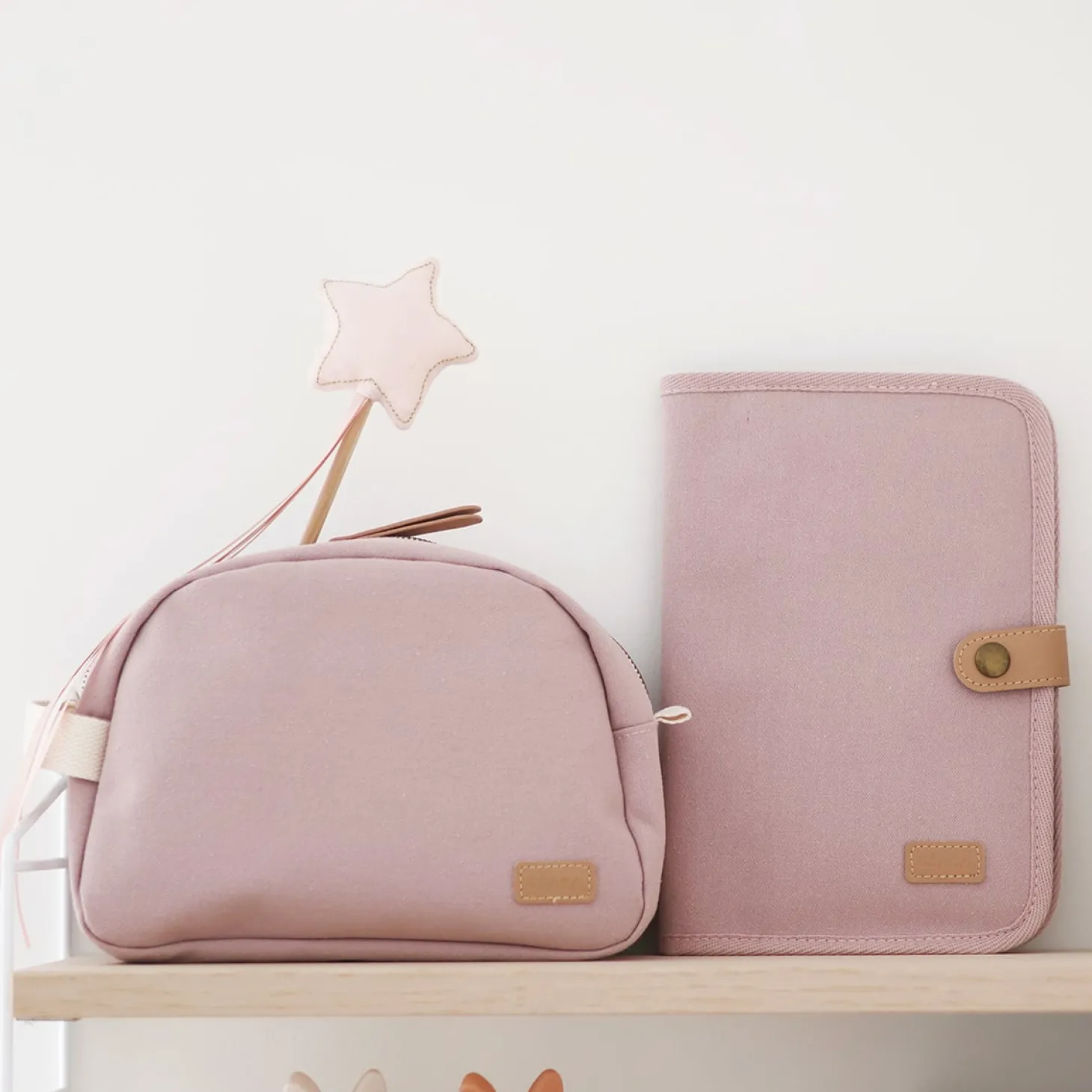 Béaba Protège carnet de santé canvas Rose Poudré