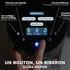 Béaba Préparateur de biberons Milkeo Plus Night blue