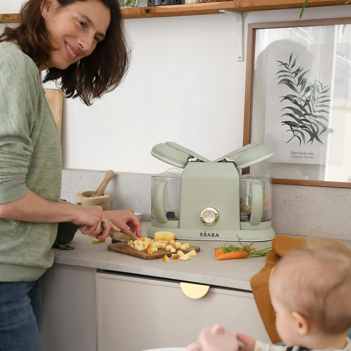 Béaba Robot cuiseur Babycook Duo Misty Green