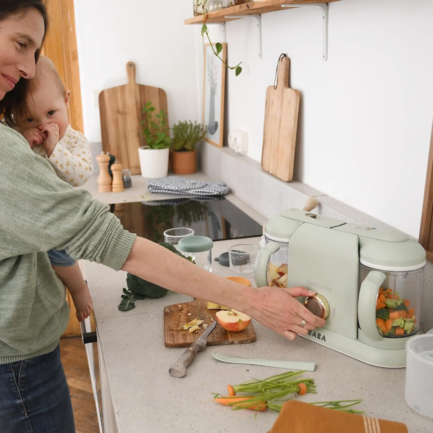 Béaba Robot cuiseur Babycook Duo Misty Green