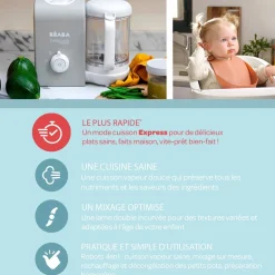 Béaba Robot multifonction Babycook Express Gris Velours