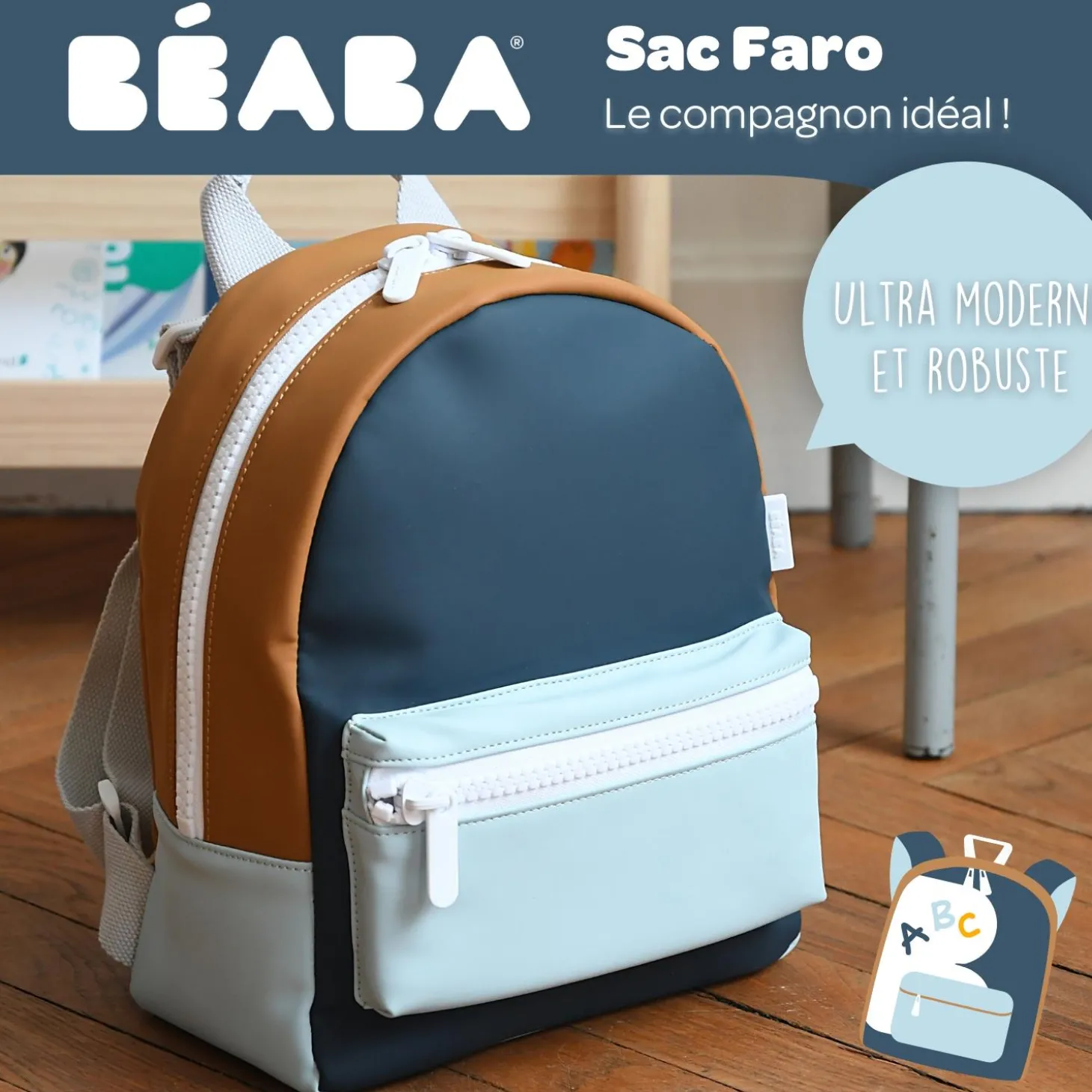 Béaba Sac à dos Enfant Faro Night Blue