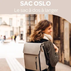 Béaba Sac à dos à langer Oslo Argile