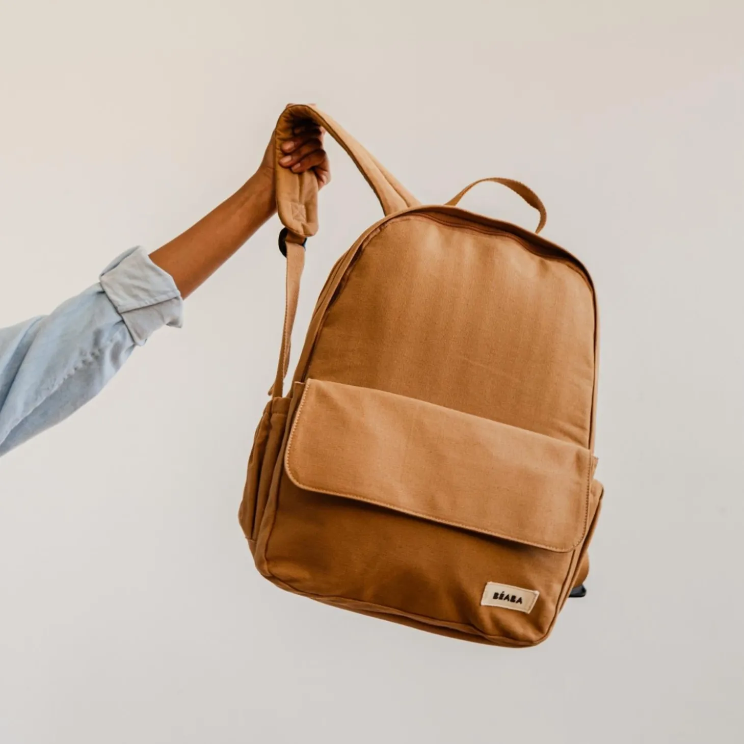 Béaba Sac à langer 9 Poches Tokyo Ocre / Cognac