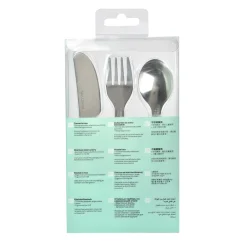 Béaba Set de 3 Couverts Inox Airy Green
