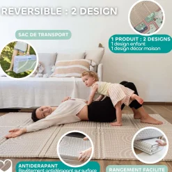 Béaba                    Tapis de Motricité XL Reversible Play Life    Arch
