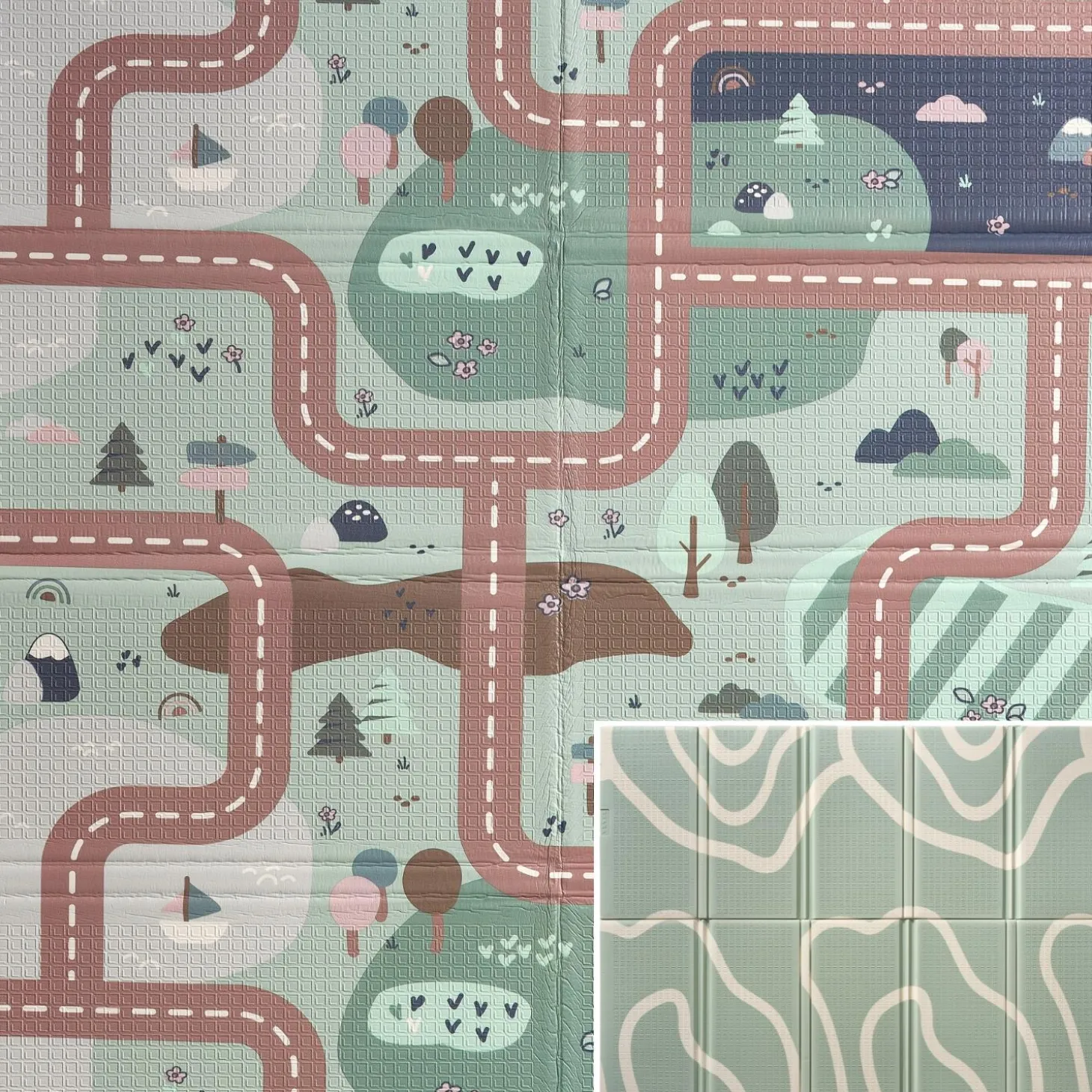 Béaba Tapis de Motricité XL Reversible Play Life Landform