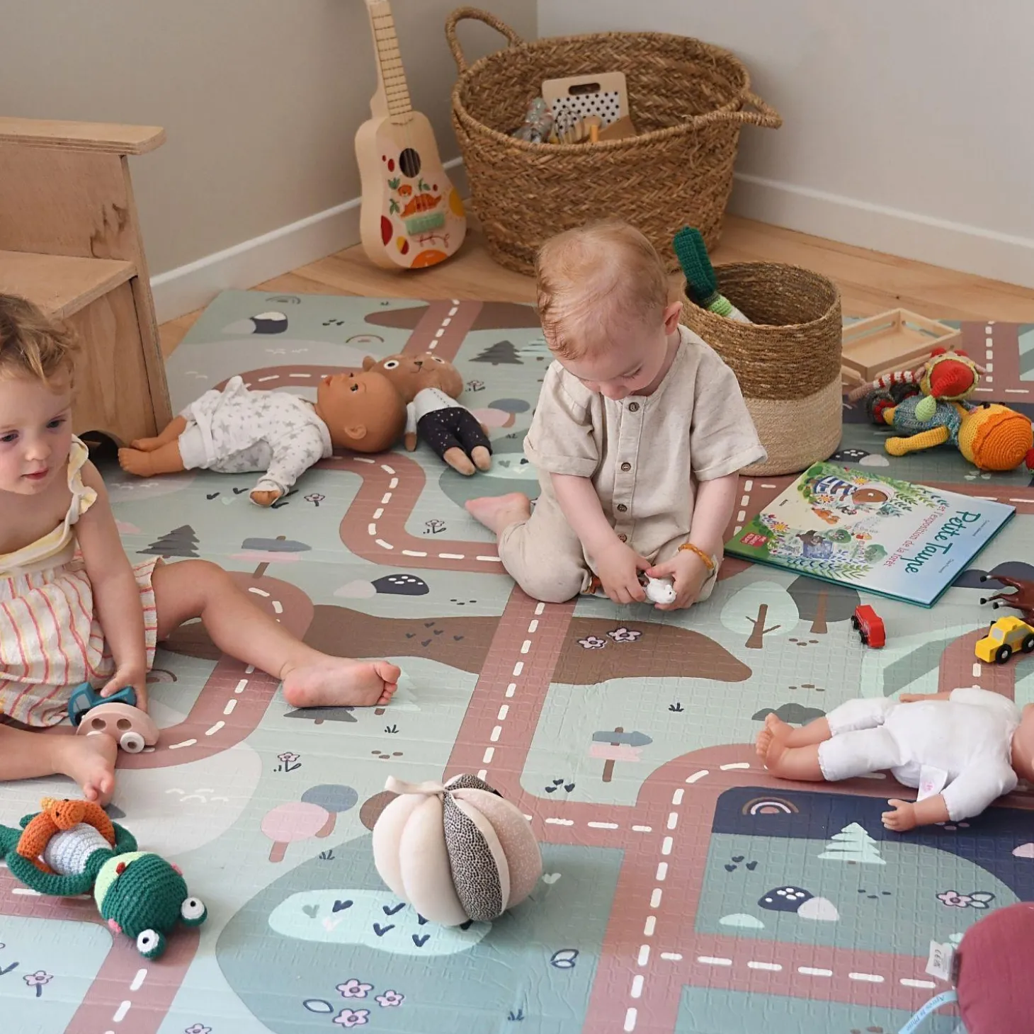 Béaba Tapis de Motricité XL Reversible Play Life Landform