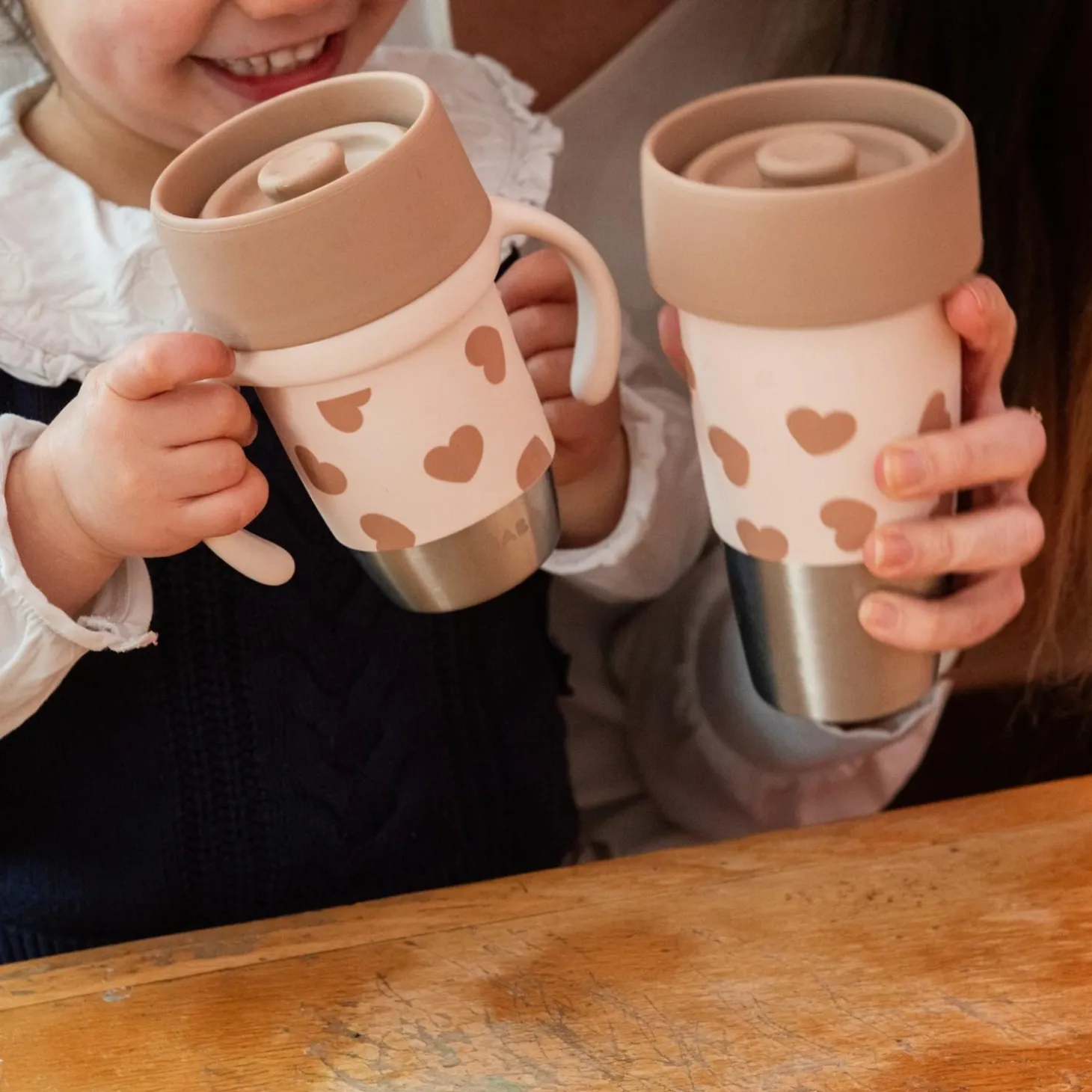 Béaba Tasse d'apprentissage Inox Click & Drink BigLove