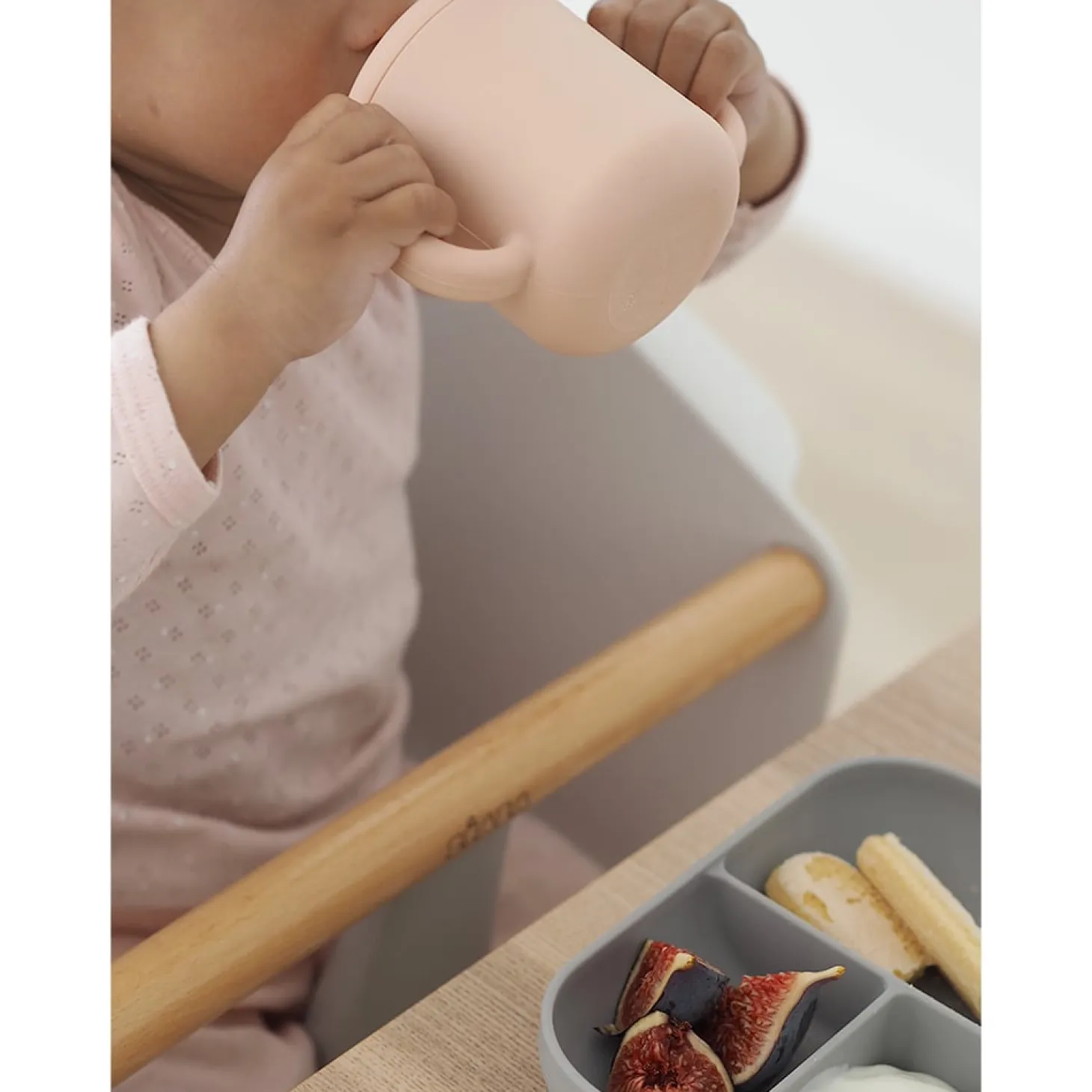 Béaba Tasse d'apprentissage silicone Pink 170 ml