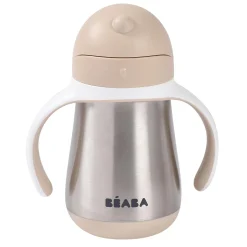 Béaba Tasse Paille Inox Clay Earth 250 ml