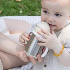 Béaba Tasse Paille Inox Clay Earth 250 ml